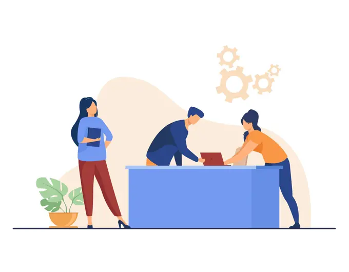 Managers Working On Project Together